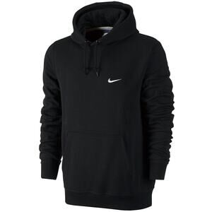 NWT Nike Men’s Club Swoosh Pullover Hoodie – Black/White – Size Large